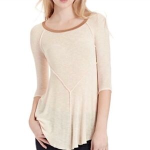 NWT Intimately Free People The Weekends Layer Tee Tea Combo Sz XS